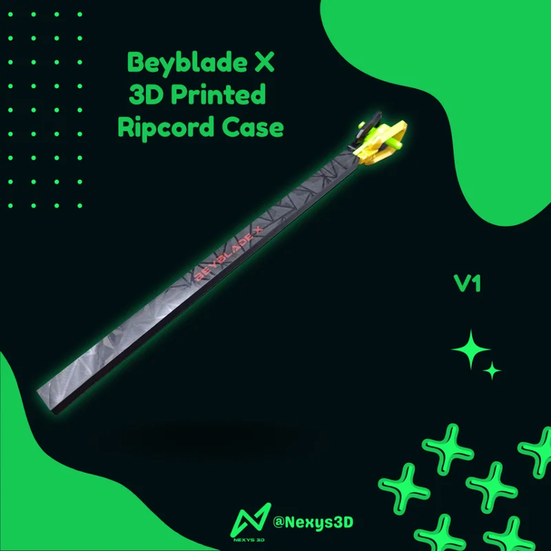 Beyblade X Ripcord Case 3D Printed