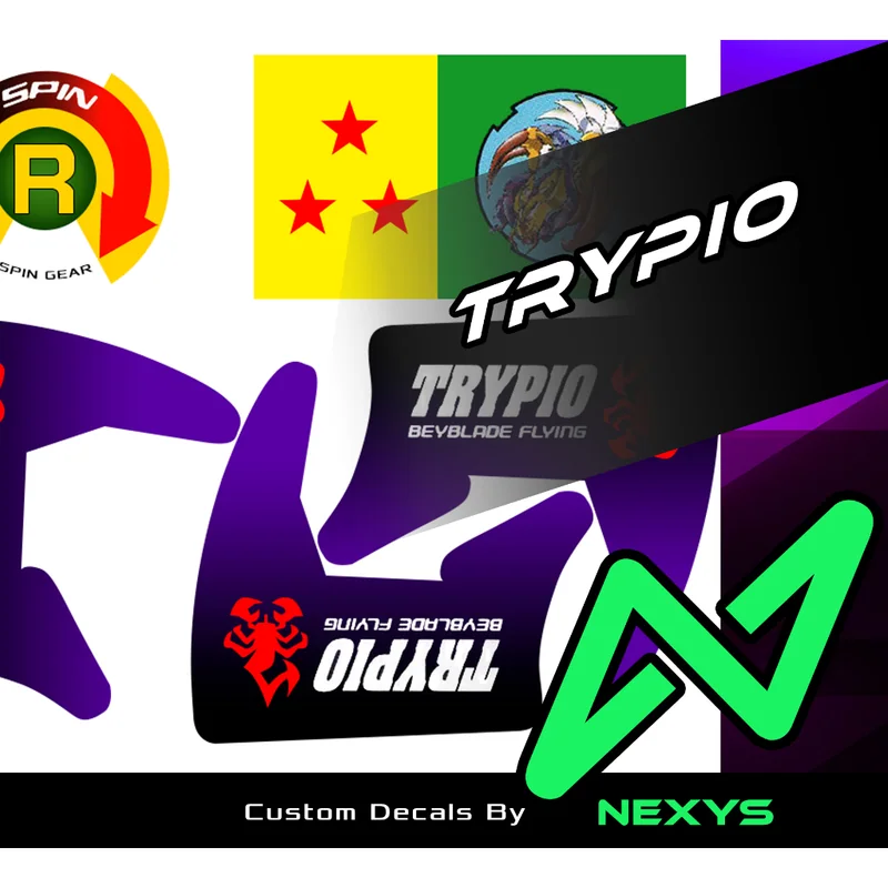 Beyblade Trypio - Sticker