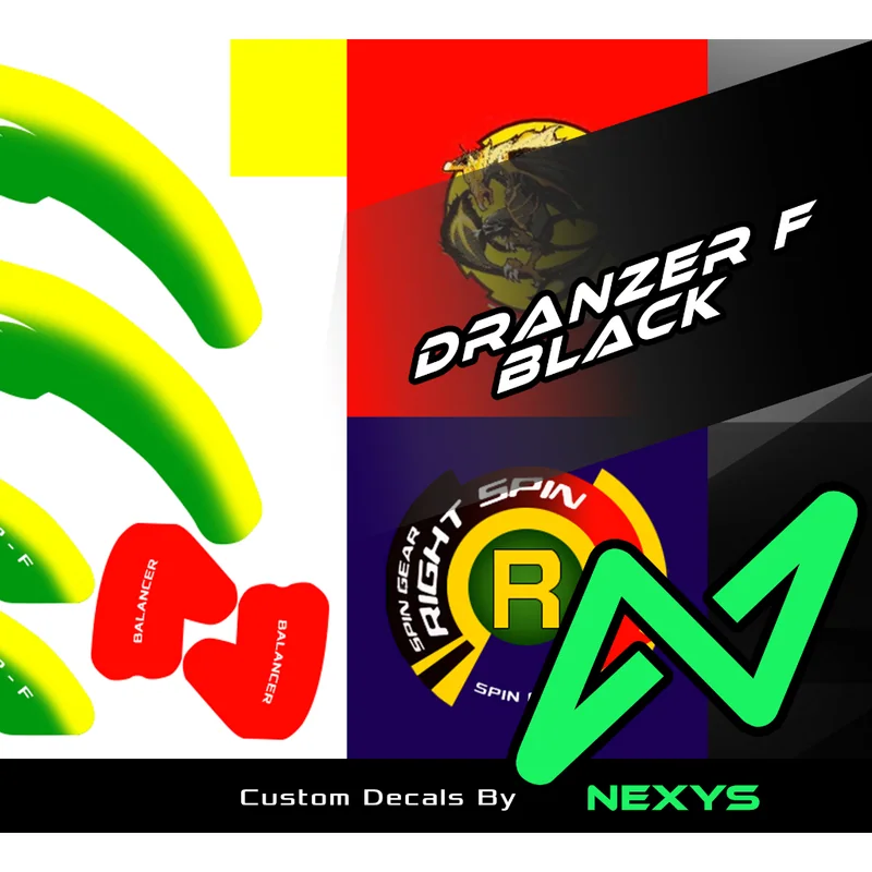 Beyblade Dranzer F Black - Sticker