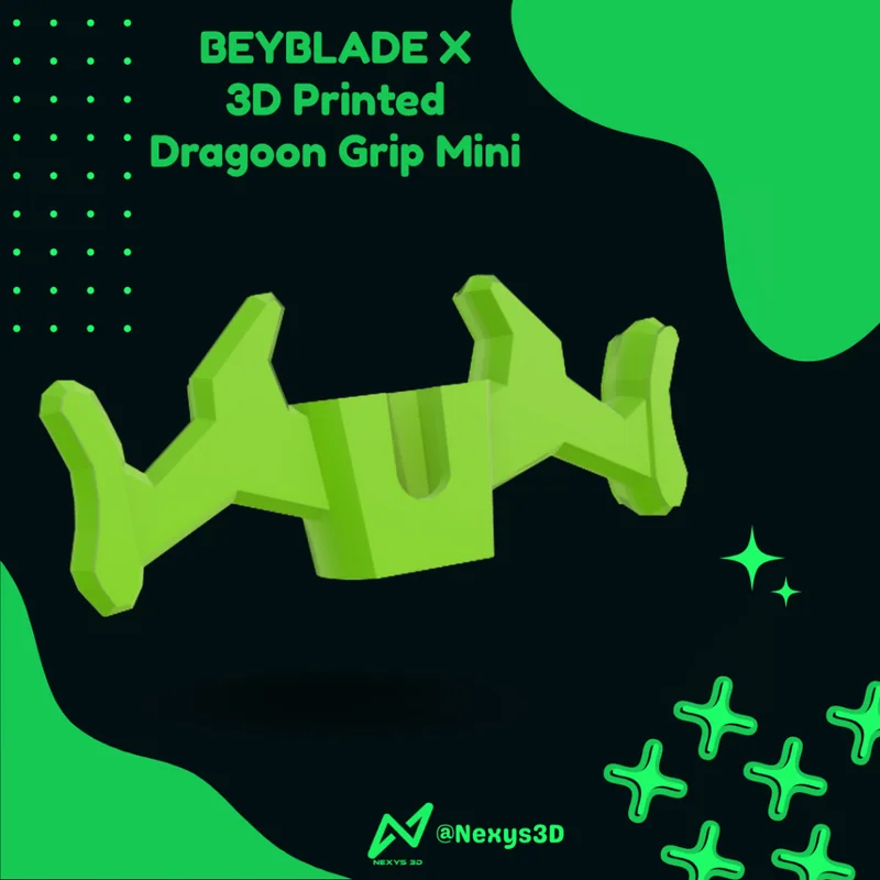 Beyblade X Dragoon Grip Mini - 3D Printed