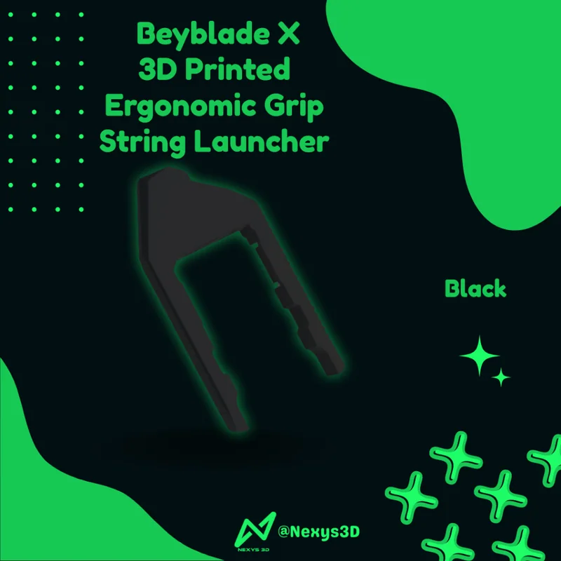 Beyblade X Ergonomic Grip - 3D Printed