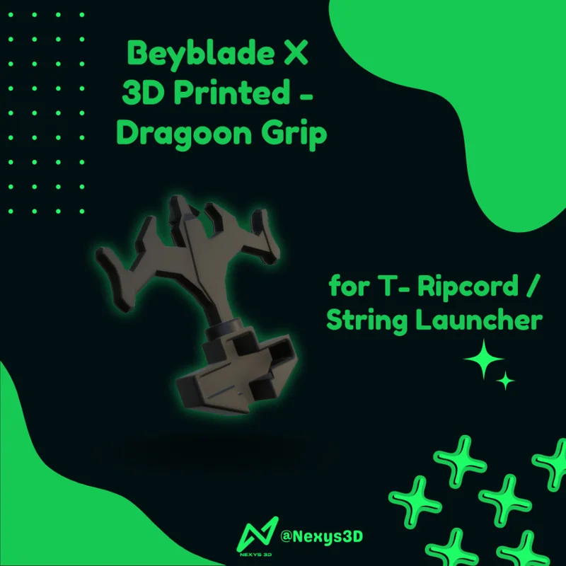 Beyblade X Dragoon Grip - 3D Printed