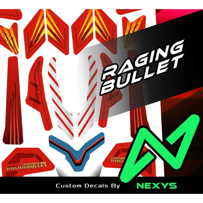 Crush Gear - Raging Bullet Sticker