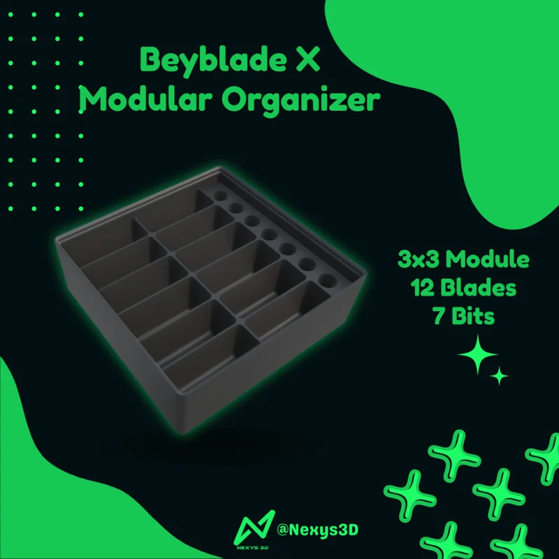 Modular Organizer 3x3 Modules for Beyblade X